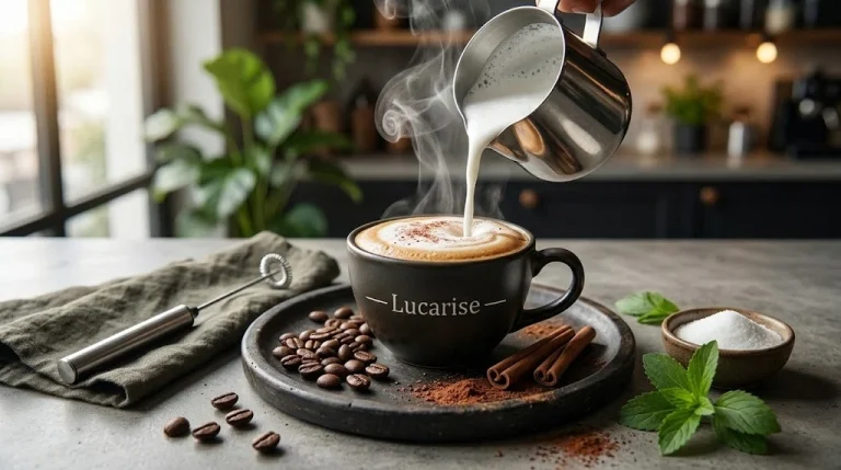 Cappuccino milk foam
