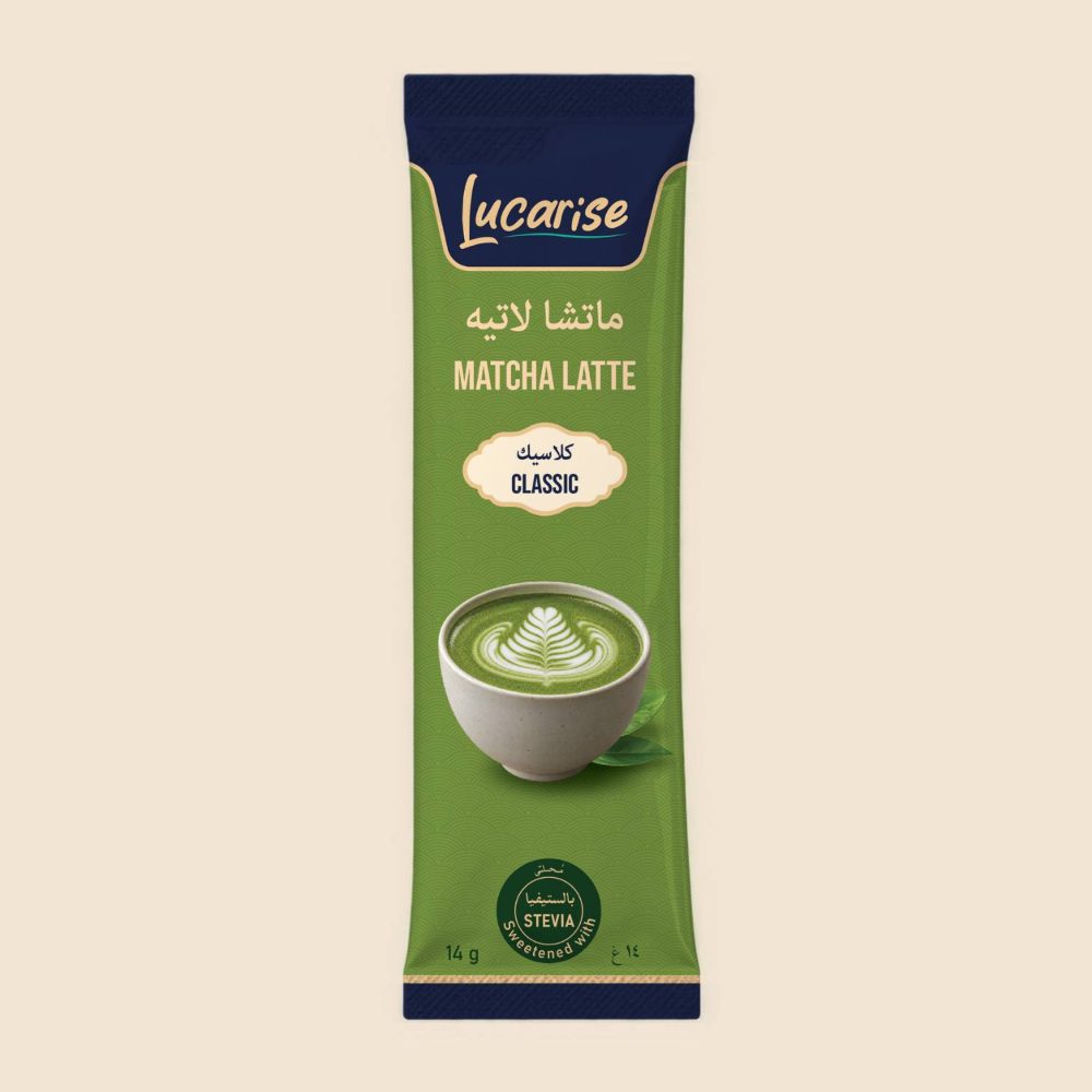 Lucarise classic matcha latte sachet