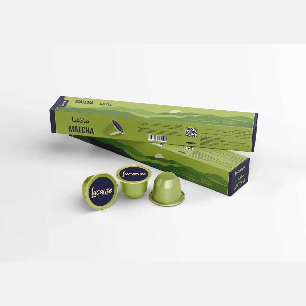 Lucarise pure matcha Nespresso-compatible capsules, box of 10