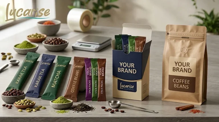 Private label sachets, boxes and pouches