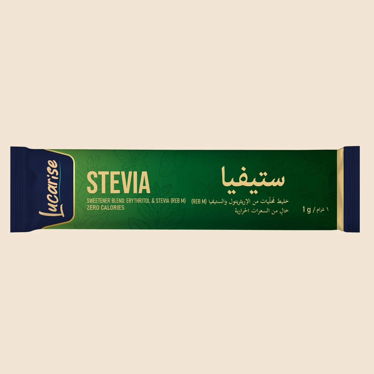 Lucarise Stevia Reb-M Sweetener Classic sachet, 1 g, zero calories