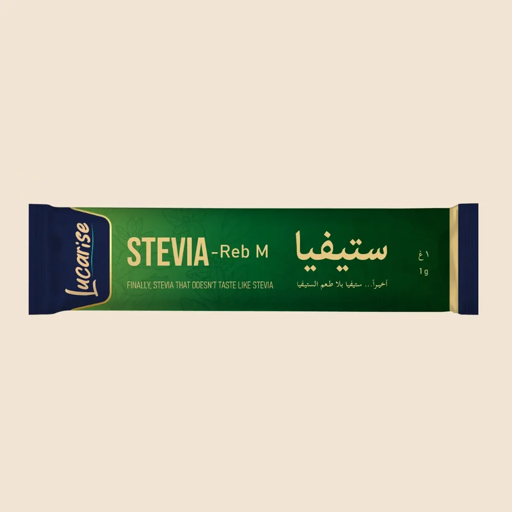 Lucarise stevia Reb-M sweetener sachet